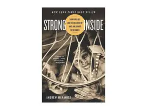 Book cover showing basketball player reaching through hoop