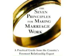 Book cover with gold wedding ring and title