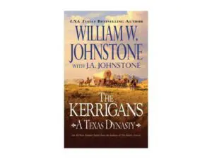 The Kerrigans book cover with covered wagons