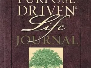 Maroon Purpose Driven Life journal cover with tree