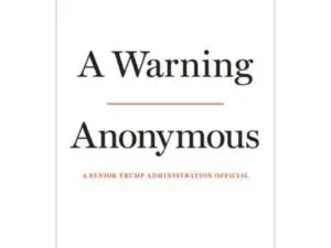 Book cover: "A Warning" by Anonymous