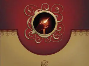 Christmas book cover showing hands holding candle