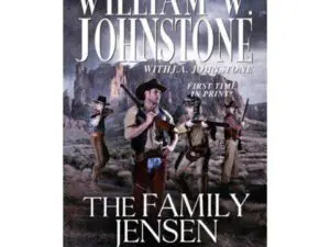 The Family Jensen book cover with cowboys