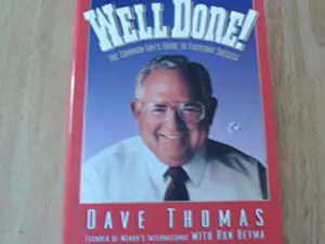 Red book cover with smiling older man