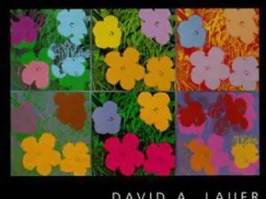 Pop-art floral collage book cover