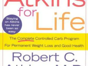 Low-carb diet book cover with bold title