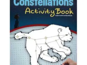 Constellations activity book cover with polar bear