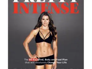 Fit woman on fitness book cover