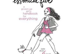 Book cover: woman walking dog with shopping bags