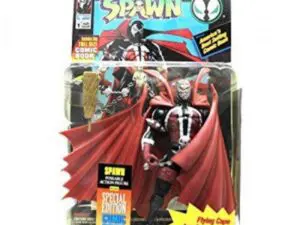 Spawn action figure with flowing red cape