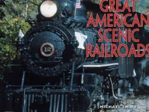 Book cover: Great American Scenic Railroads steam locomotive
