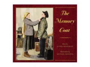 Book cover: woman adjusting boy's coat