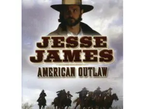 Western DVD cover featuring bearded man, riders