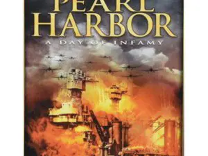 Attack on Pearl Harbor poster with burning battleship