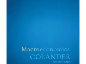 Blue cover: Macroeconomics by Colander