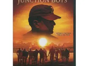 DVD cover: silhouetted coach and football team