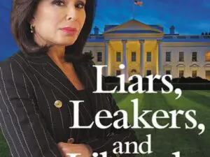 Woman with "Liars, Leakers, and Liberals" text