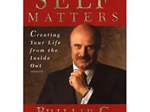 Red "Self Matters" book cover with portrait