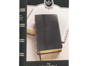 Black leather King James Holy Bible