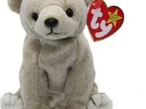 Beige Beanie Baby bear with Ty heart tag