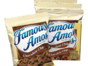 Famous Amos chocolate chip cookie snack packs