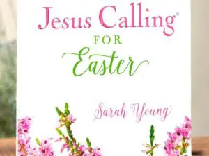 Jesus Calling for Easter book cover with flowers
