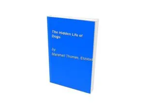 Blue book titled "The Hidden Life of Dogs