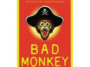Bad Monkey book cover with pirate monkey