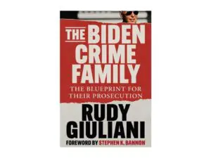 Red and white political book cover design