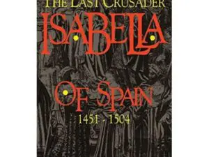 Dark historical book cover with bold red title