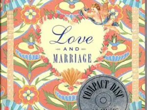 Vintage floral "Love and Marriage" CD cover