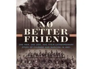 Book cover showing dog and WWII soldiers