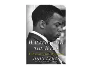 Black-and-white profile portrait on memoir cover