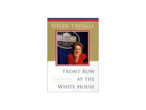 Book cover: woman portrait with White House seal