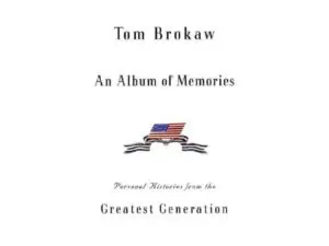 White book cover with small American flag