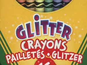 Box of 16 glitter crayons