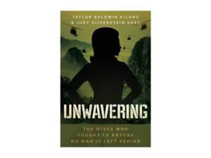 Book cover "Unwavering" with woman's silhouette