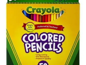 Box of 50 Crayola colored pencils