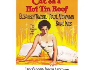 Vintage movie poster: woman reclining on bed