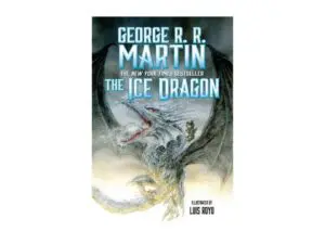 The Ice Dragon book cover with dragon