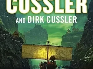 A book cover with a boat in the water