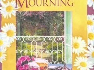 A book cover with flowers and tea pots.