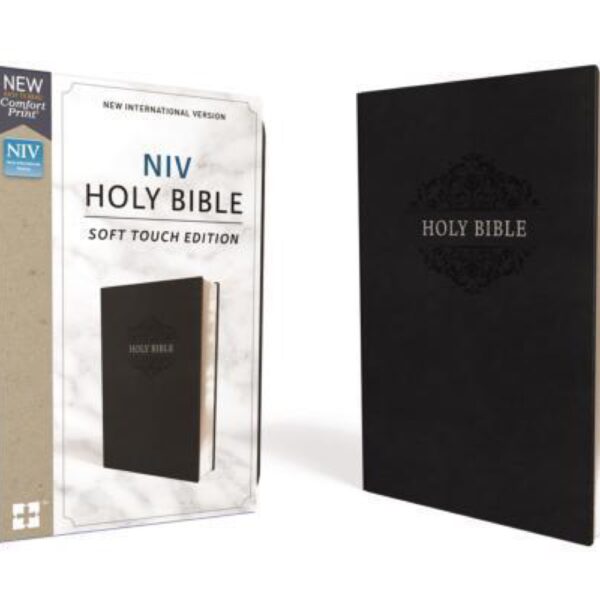 The Holy Bible, (NIV Black Leather Soft Touch) Standard Print by Zondervan Publishers