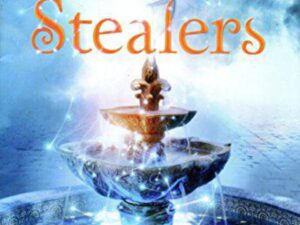 Glowing fountain on Wish Stealers book cover