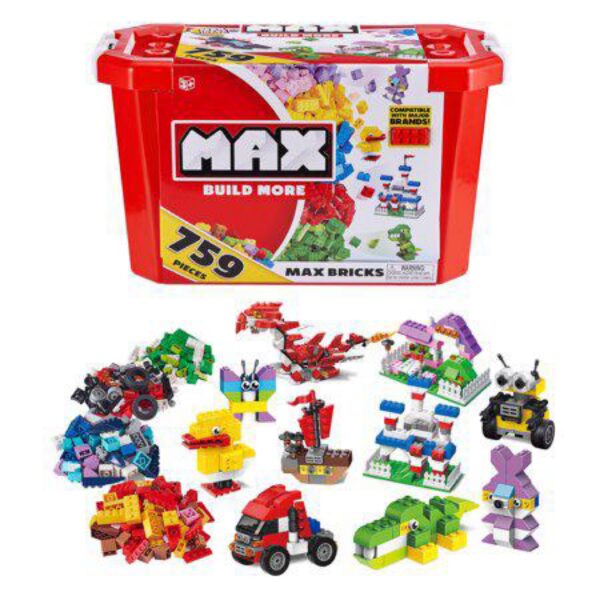 Zuru Max: Build More Premium Building Bricks Set (759 Bricks)