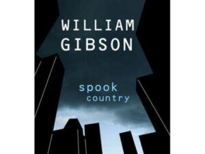Spook Country book cover with dark skyline