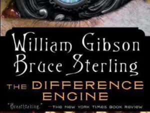 Steampunk book cover with mechanical eye