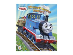 Thomas the Tank Engine carrying Easter baskets