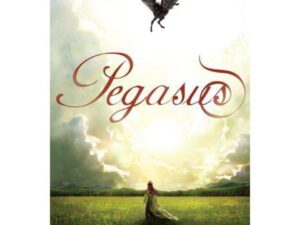 Pegasus book cover with wings above field