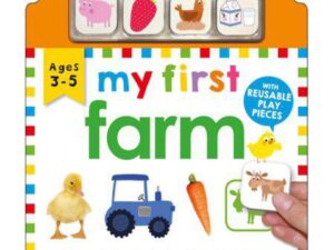 My First Play and Learn: Farm: A fun early-learning book with reusable play pieces by Roger Priddy (New Board Book)